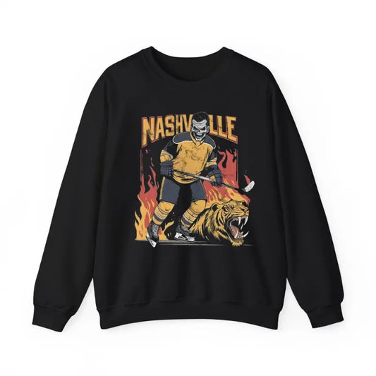 Nashville Hockey Crewneck Sweatshirt, Hockey Fan Gift, Hockey Lover