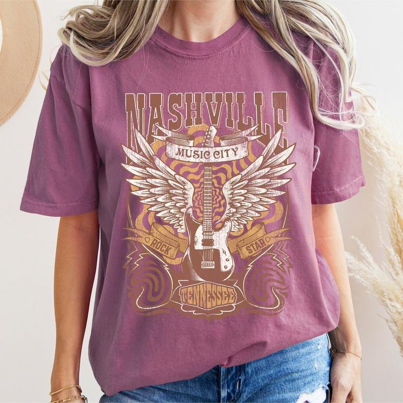 Nashville Tennessee Rock Star T-Shirt Hoodie, Sweatshirt | DripVista.com