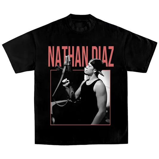 Nate Diaz Shirt , Boxing T-shirt, Boxer Tee, Sports Shirt, UFC Shirt, MMA Shirt, Workout T-shirt, Gift for Him Gift For Her Cotton Menswear Top