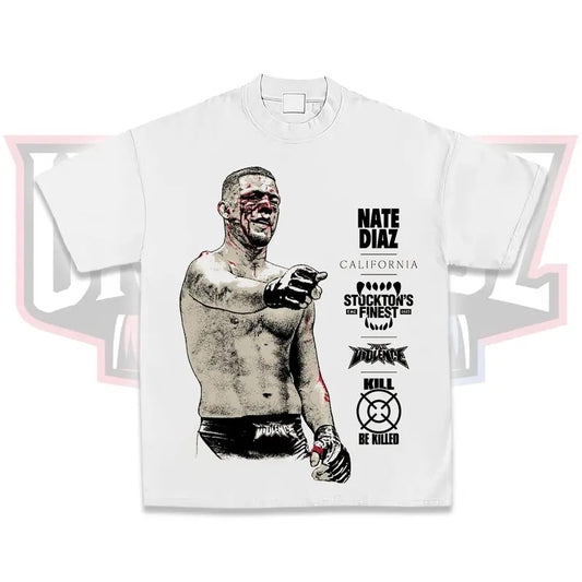 Nate Diaz Tee, Boxing T-shirt, Boxer Tee, Sports Shirt, UFC Shirt, MMA Shirt, Gift for Him Gift For Her Hoodie Sweatshirt Crewneck Cotton Menswear Top