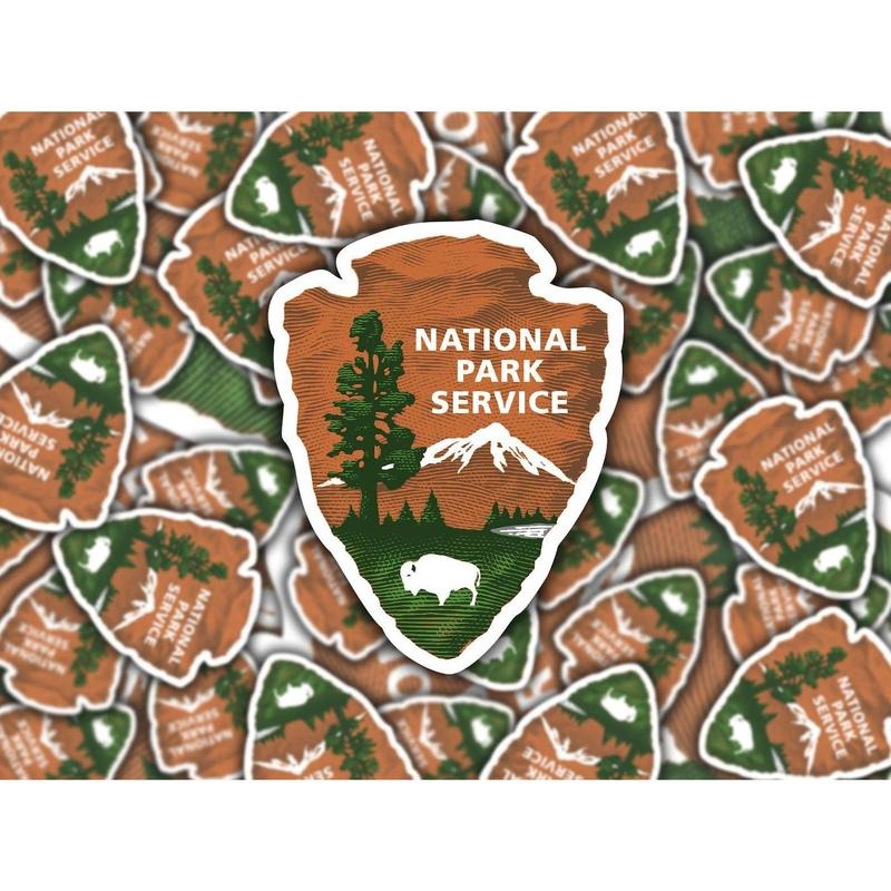 National Park Service Logo Sticker, US National Parks Decal, Waterproof Vinyl Sticker for Hydroflask || 001 T-Shirts,...