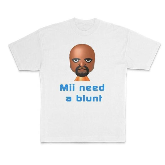 Need Blunt Funny Parody Crewneck T-Shirt Featuring Hilarious Meme and Dank Gen Z Humor