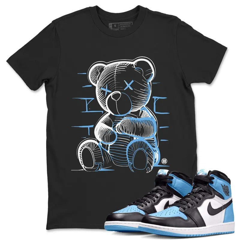 Neon Bear Sneaker Match Bear A J UNC Toe T-Shirts, Hoodie, Sweatshirt | DripVista.com