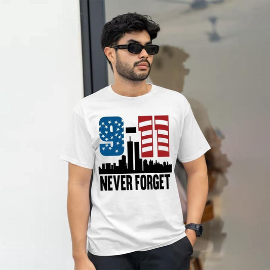 Never Forget 911 T Shirt, American Flag Shirt, USA Patriotic Tee, Memorial Gift