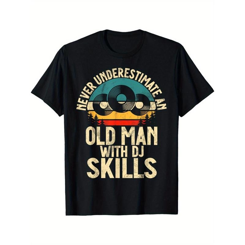 Never underestimate an old DJ T-shirt with DJ skills made in usa Hoodie, Sweatshirt | DripVista.com