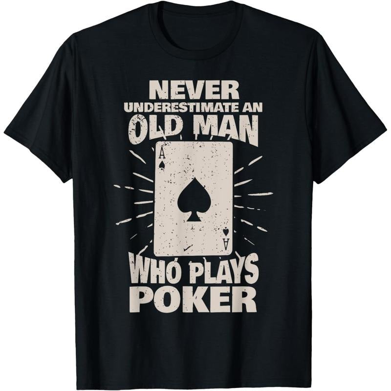Never underestimate an old man who plays Poker T-Shirt made in usa Hoodie, Sweatshirt | DripVista.com