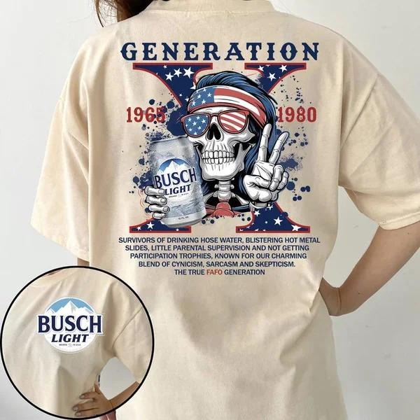 New Customize Gen X T-shirt, Limited Edition With Beers, Raised On Hose Water Hoodie, Inspired Funny Saying Sarcasm Quotes Sweatshirt, Badass Generation FAFOT Tee