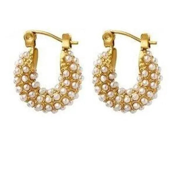 New Dainty Pearl Hoop Earrings *Final Sale* T-Shirts, Hoodie, Sweatshirt | DripVista.com