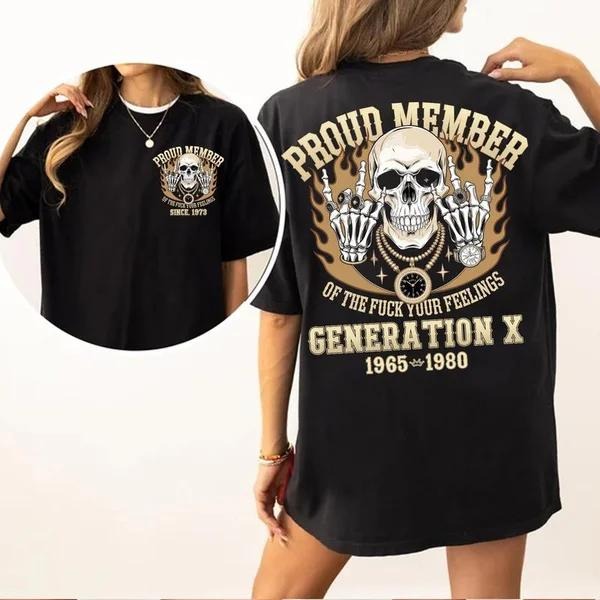 New Version Customize Gen X T-shirt, Raised On Hose Water Hoodie, Inspired Funny Saying Sarcasm Quotes Sweatshirt, Badass Generation FAFOT Tee