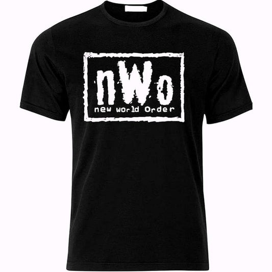 New World Order T-Shirt NWO Tee Pure Cotton Casual Street Style Crew Neck Short Sleeve T-Shirt Tops Trendy for Women for Men