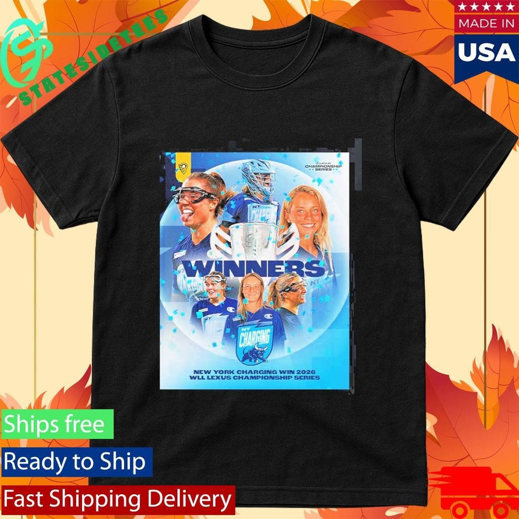 New York Charging Women’s Lacrosse 2026 WLL Lexus Championship Series Winners T-Shirt