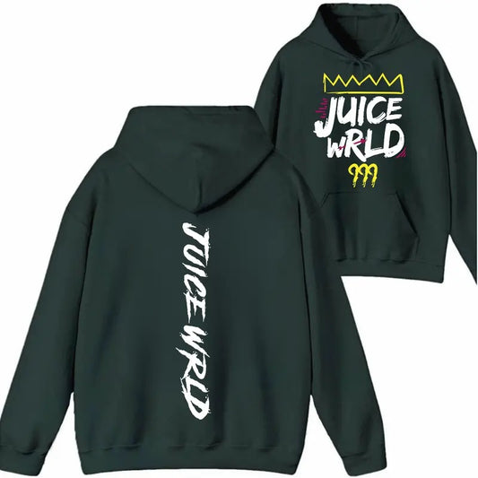 New trending men's and women's Hoodie Sweatshirt T shirt Four seasons letter juice wrld street pop hoodie long sleeve hooded