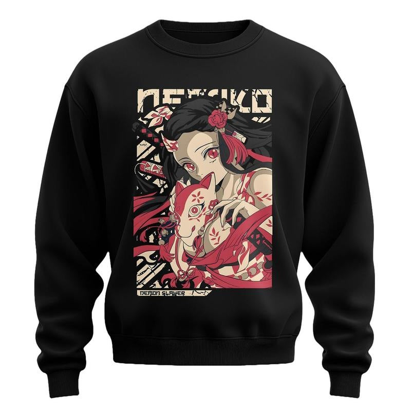 Nezuko Kamado Breathing styles Breathing styles Sweatshirt Anime Unisex Black 25723 T-Shirts, Hoodie | DripVista.com