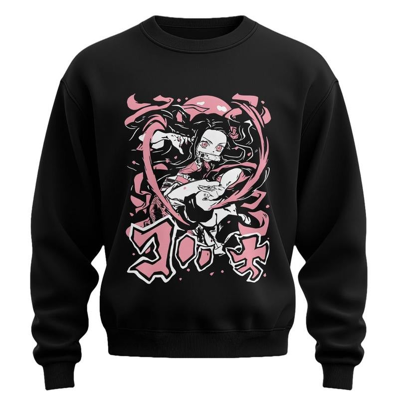 Nezuko Kamado Sweatshirt, Breathing styles Breathing styles Anime sweatshirt, Anime, Gift For Anime Fans, Otaku gift...