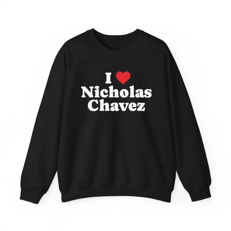 Nicholas Chavez Inspired Daytime TV Actor Sweatshirt Fan Gift Unisex Graphic Sweatshirt