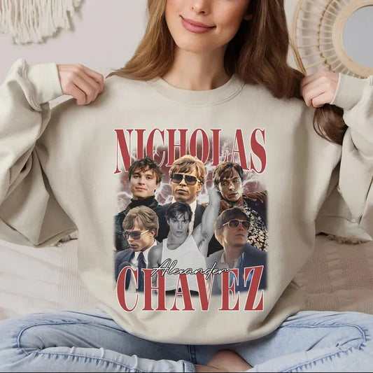 Nicholas Chavez Sweatshirt, Nicholas Alexander Chavez Retro Sweatshirt, Menendez Brothers, Cooper Koch, Unisex Short Sleeve Tee