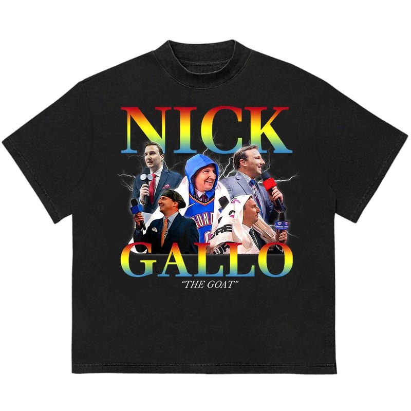 Nick Gallo The Goat T-Shirt Unique Design for Everyday Wear Pair with Anything Hoodie, Sweatshirt | DripVista.com