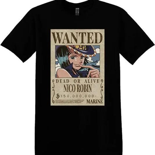 Nico Robin Wanted Anime One Piece Unisex T-shirt
