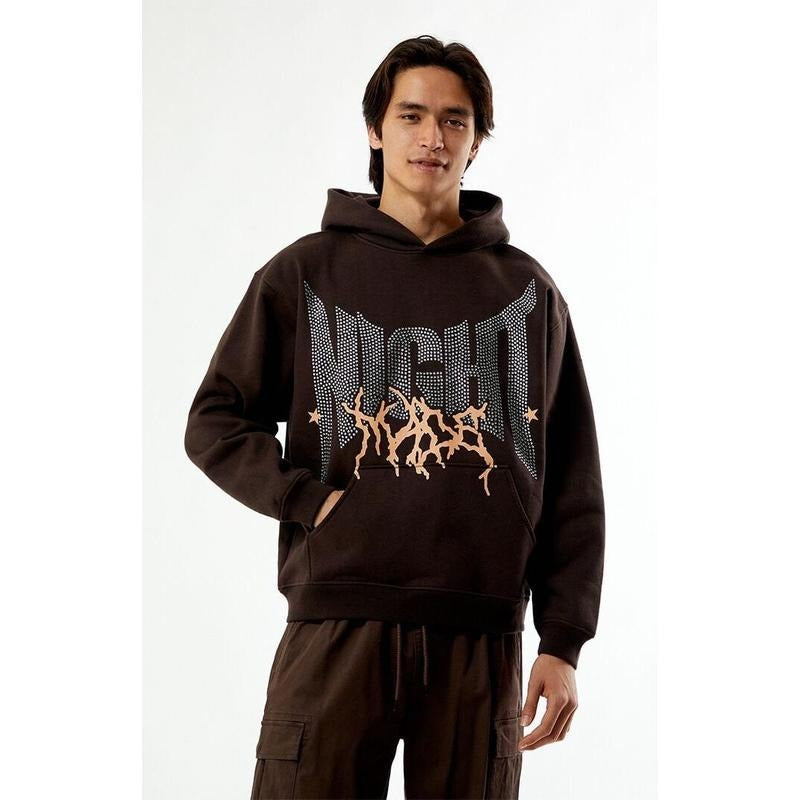Nightlab Men's Brown Night Pac XX Hoodie T-Shirts, Sweatshirt | DripVista.com