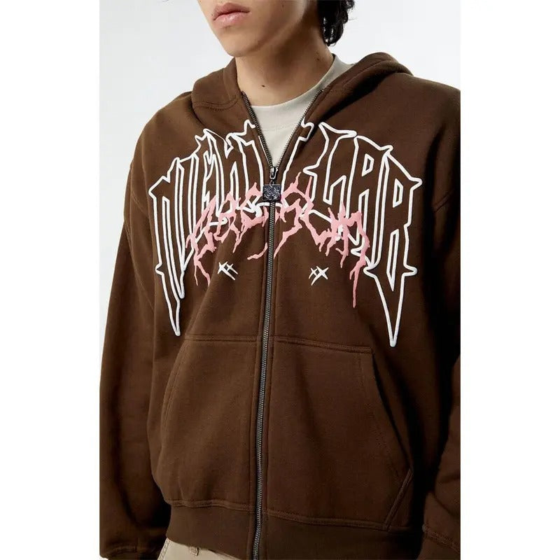 Nightlab Men's London Full Zip Hoodie T-Shirts, Sweatshirt | DripVista.com