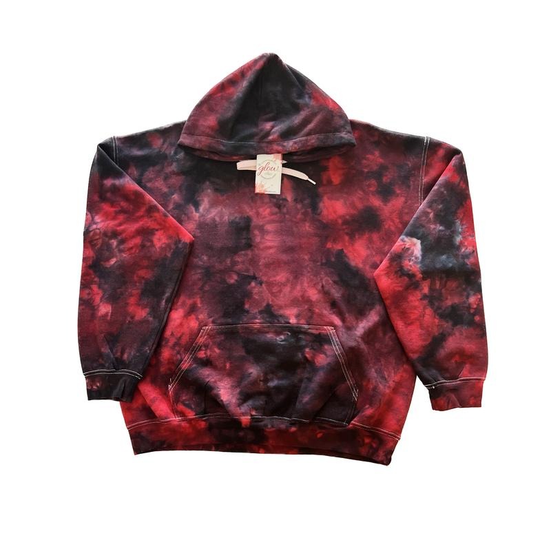 Nightmare Drip Inspired Halloween Popular Hoodies - Red and Black Tie-Dye Design Hooded Sweatshirt T-Shirts | DripVista.com