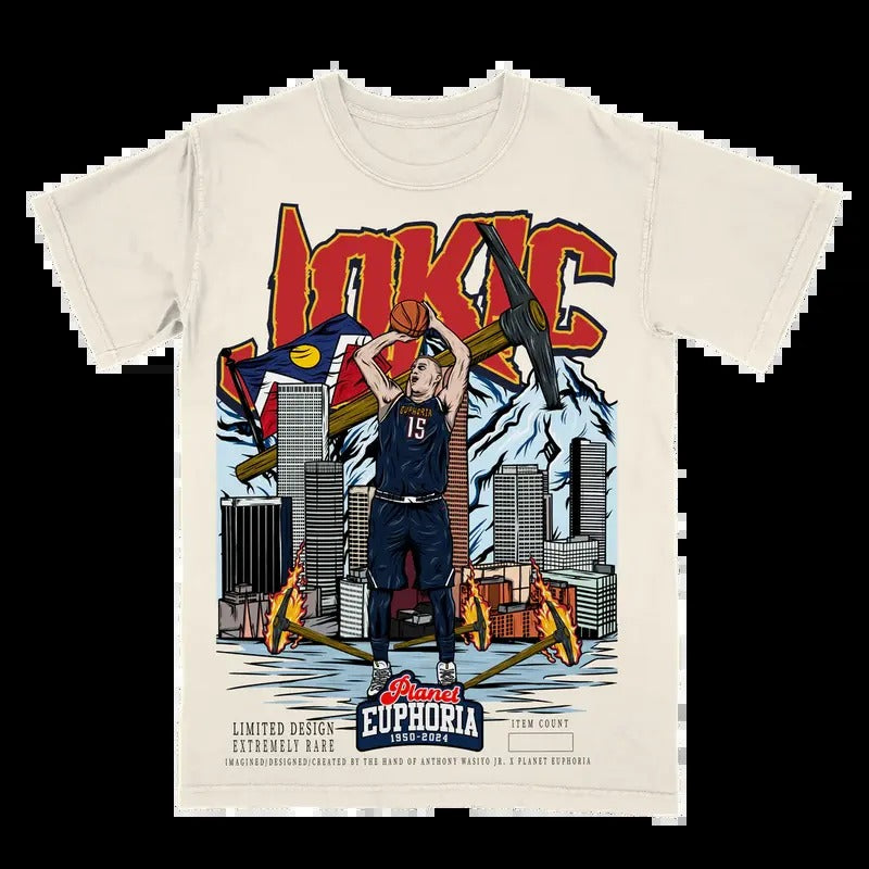 Nikola Jokić Planet Shirt, Vintage Style 90s Retro Unisex Streetwear Tee Hoodie, Sweatshirt | DripVista.com
