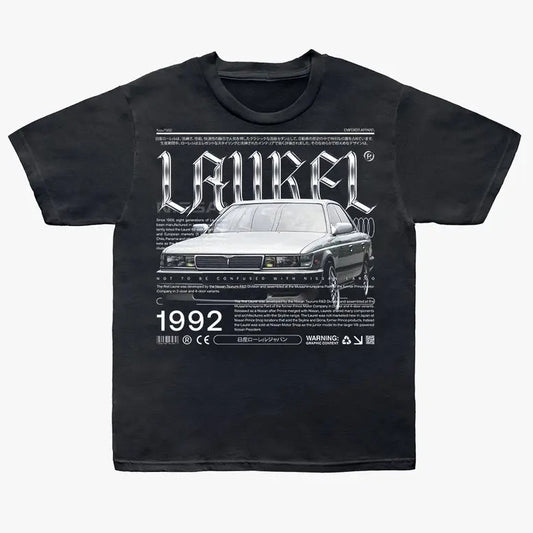 Nissan Laurel Retro JDM Tee - Classic Nissan Enthusiast Shirt , FOR UNISEX ,GIFT FOR HIM AND HER Menswear Top Underwear Tshirt