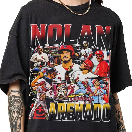 Nolan Arenado 90s Vintage Bootleg Style T-Shirt, Classic Retro Graphic Unisex Tee Gift For Men and Women