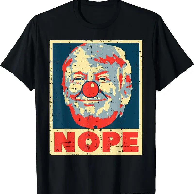 Nope Trump Clown Vintage Retro Impeach T-Shirt Hoodie, Sweatshirt | DripVista.com