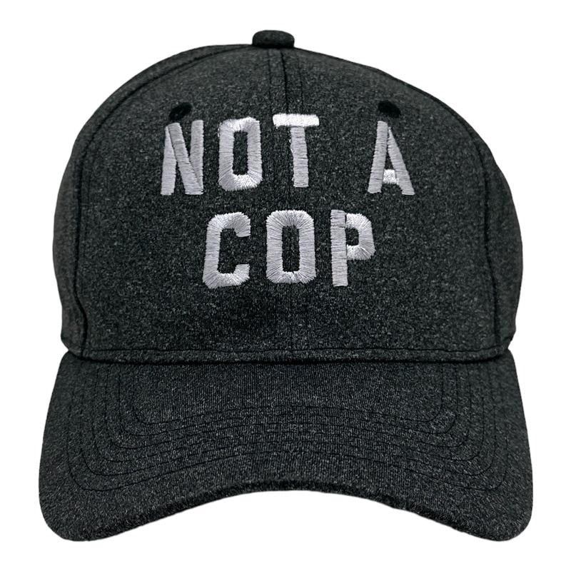 Not A Cop Hat Funny Sarcastic Police Snitch Joke Cap Funny Hats Funny Sarcastic  Novelty Caps for Men Black - Standard