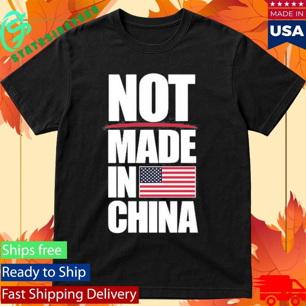 Not Made in China American Flag Shirt