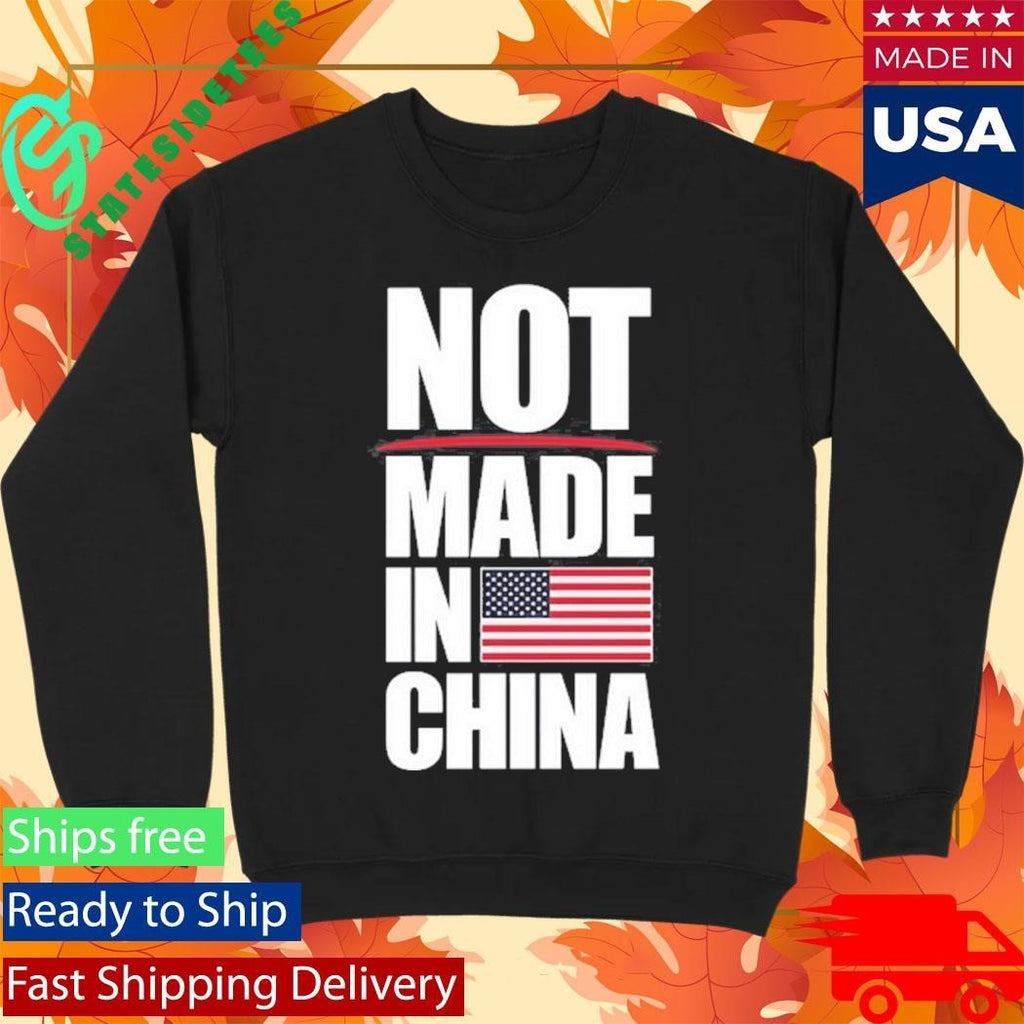 Not Made in China American Flag Shirt