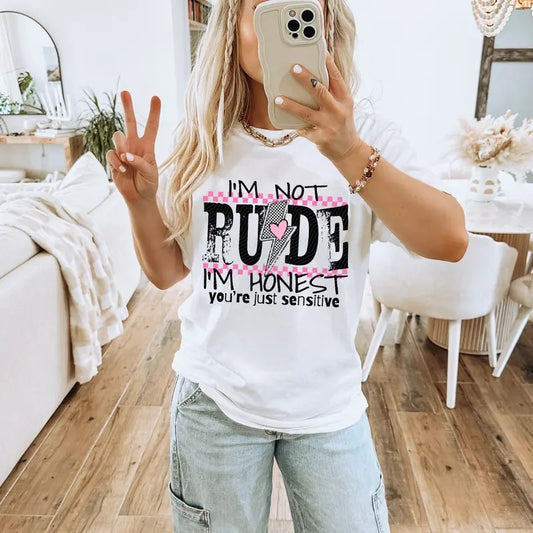 Not Rude DTF Transfers - THIS IS NOT A SHIRT