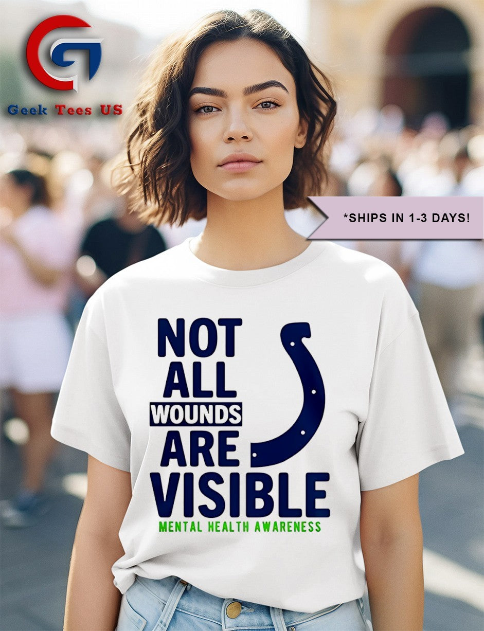 Not all wounds are visible Mental Health Indianapolis Colts football shirt