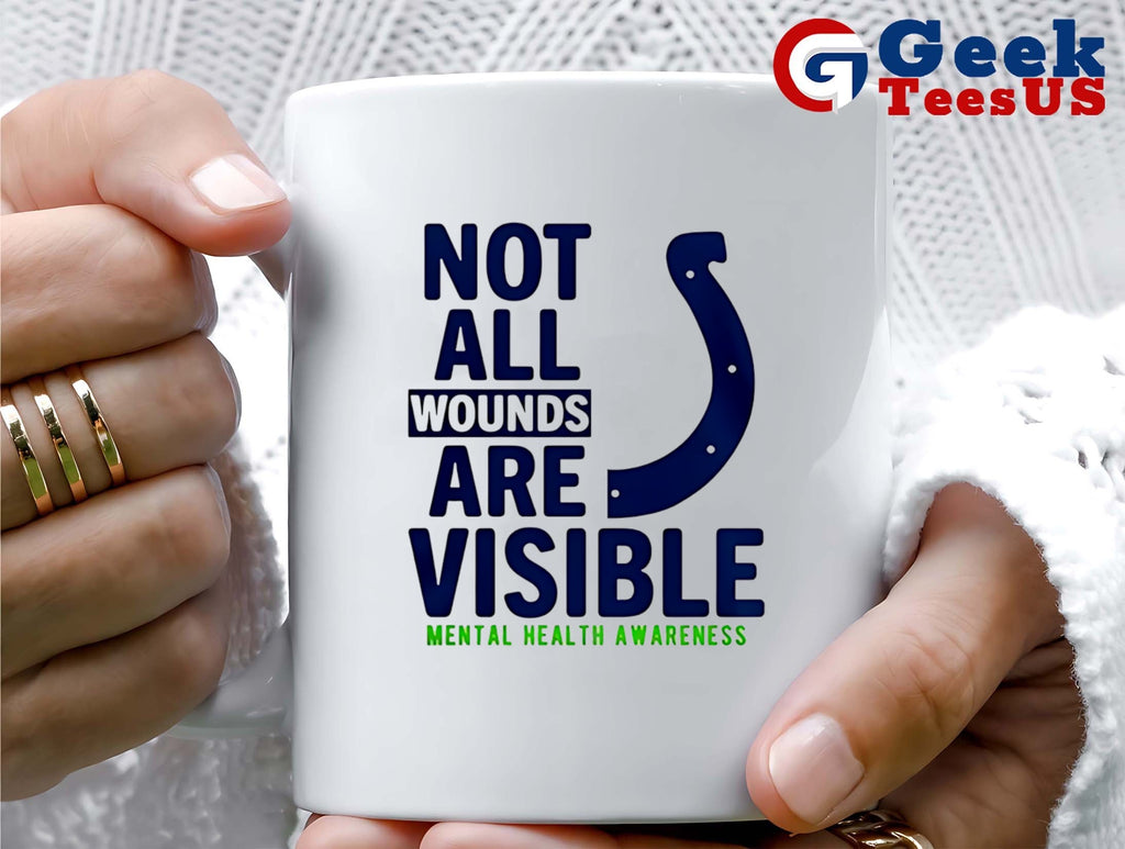 Not all wounds are visible Mental Health Indianapolis Colts football shirt