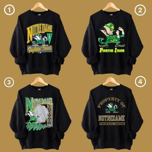 Notre Dame Fighting Irish Vintage Football NCAA Hoodie, Vintage University Of Notre Dame Hoodie, Unisex Vintage