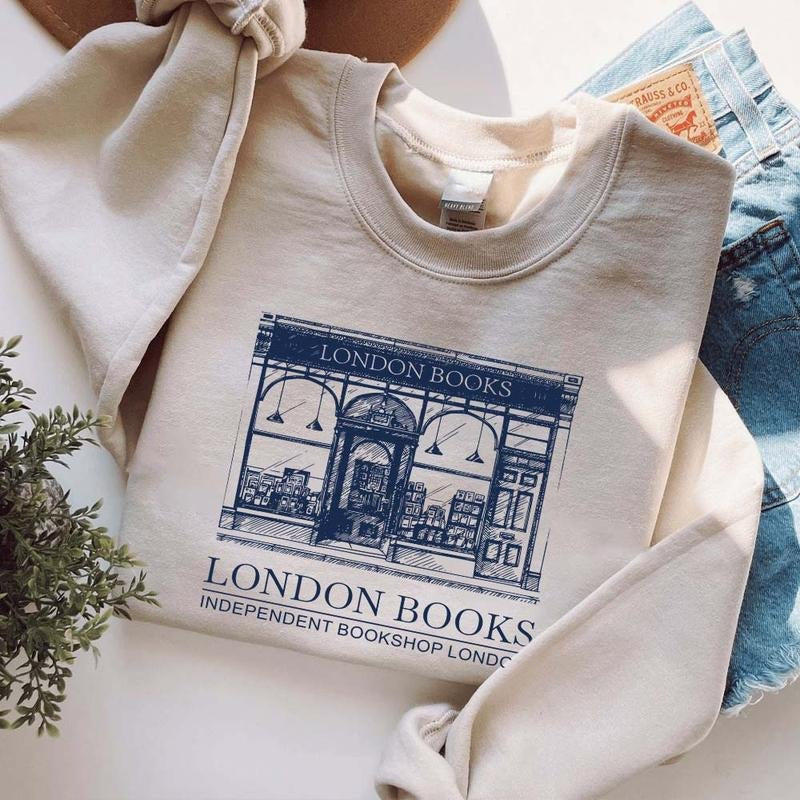 Notting Hill, London Independent Bookshop Sweatshirt, Love Story in London Tshirt, Bookstore Romance Hoodie, Blue Door Romance, Gift for Movie Lover
