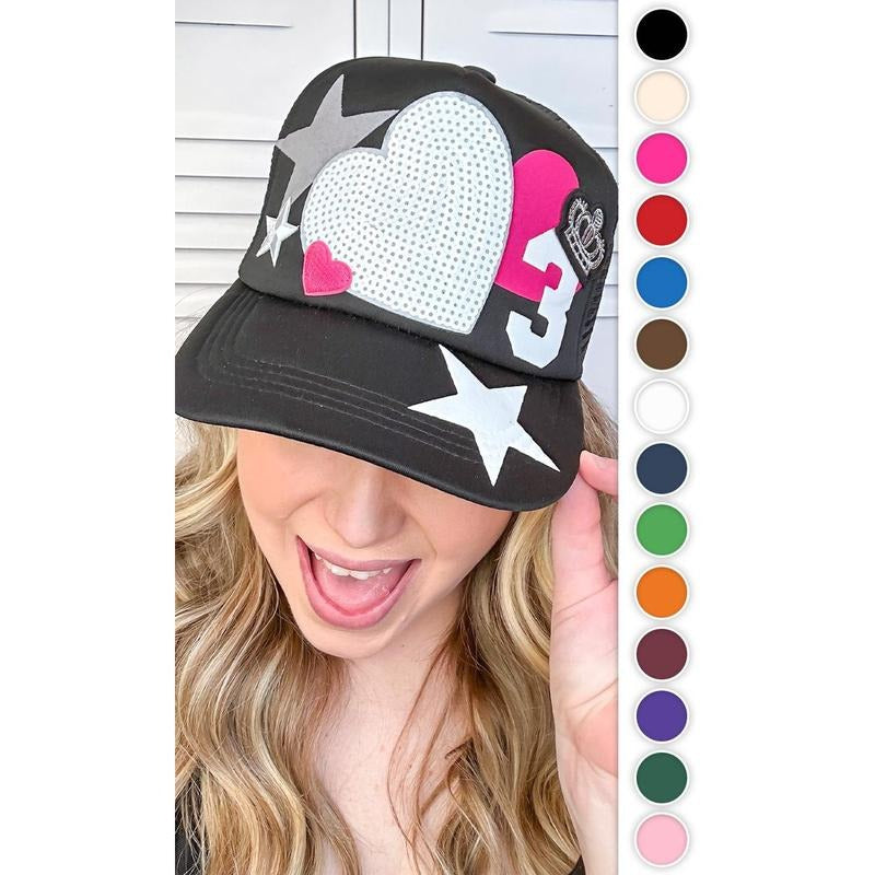 Number Patch Trucker Hat - Custom Game Day Vibes #NumberPatchHat #TruckerStyle #SequinGlow T-Shirts, Hoodie, Sweatshirt