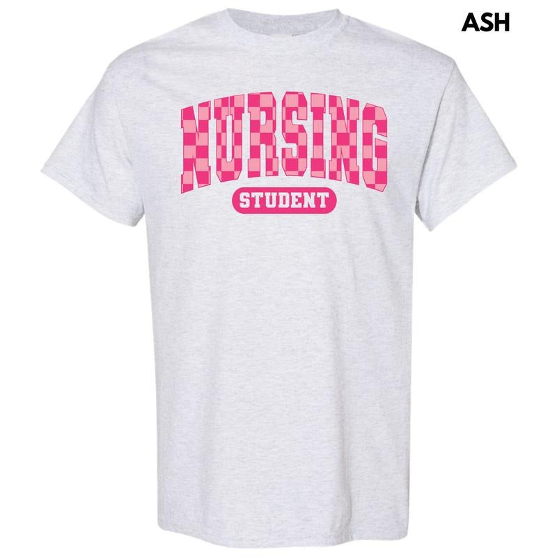 Nursing Student Checker Gildan Short Sleeve T-Shirt 'NLB' Hoodie, Sweatshirt | DripVista.com