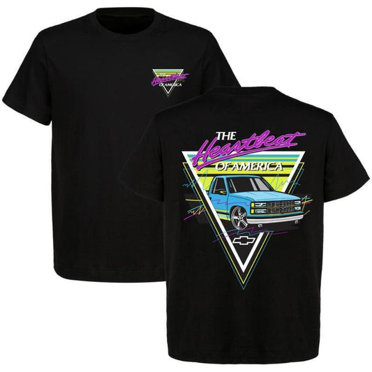 OBS Trucks The Heartbeat Of America T-shirt Truck Lover Chevy Gang Tee Gift for Him Classic Casual Menswear Top