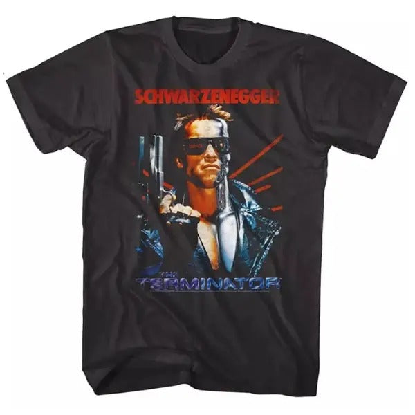 OFFICIAL Terminator Men's T-Shirt Movie Poster Schwarzenegger unisex T-shirt, Movie Star, Hoodie, Sweatshirt | DripVista.com