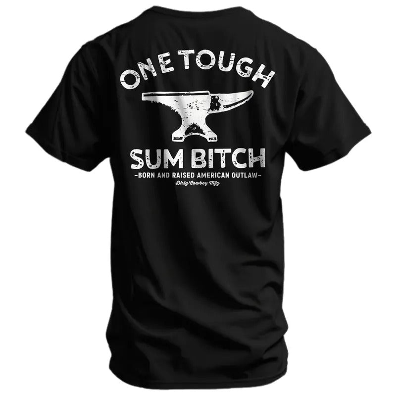 ONE TOUGH SUM BORN AND RAISED AMERICAN OUTLAW MEN'S T-SHIRT Hoodie, Sweatshirt | DripVista.com