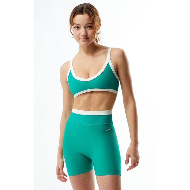 ONEONE Women's Active Green Helena Sports Bra T-Shirts, Hoodie, Sweatshirt | DripVista.com