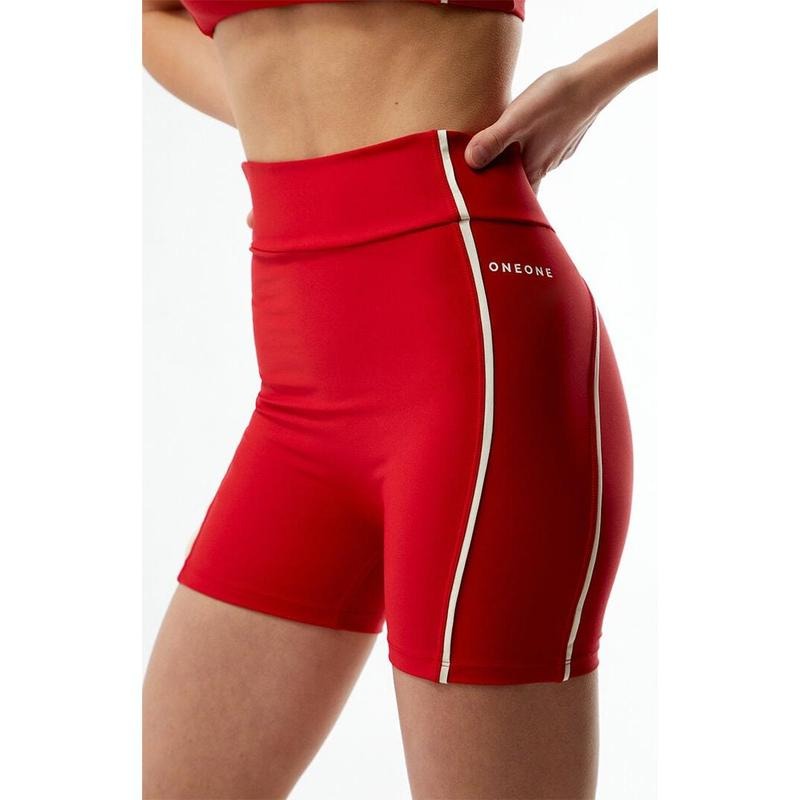 ONEONE Women's Active Red Liberty Biker Shorts T-Shirts, Hoodie, Sweatshirt | DripVista.com