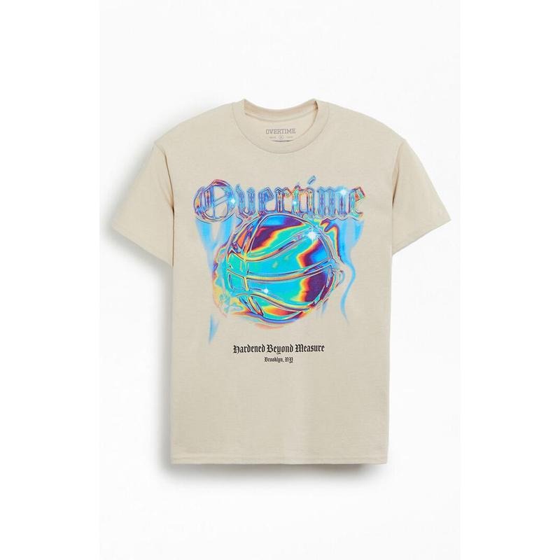 OVERTIME Men's Chrome T-Shirt - Multicolor Hoodie, Sweatshirt | DripVista.com