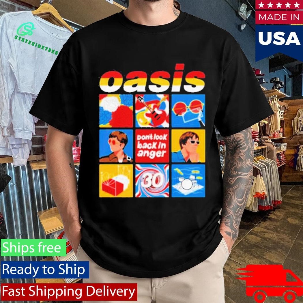 Oasis Don’t Look Back In Anger Celebrate 30 Years Of The Iconic Anthem Shirt