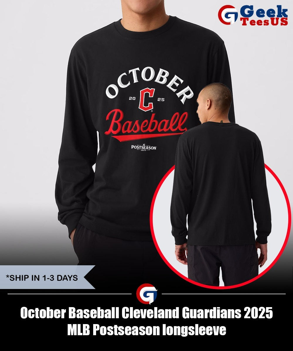October Baseball Cleveland Guardians 2025 MLB Postseason shirt