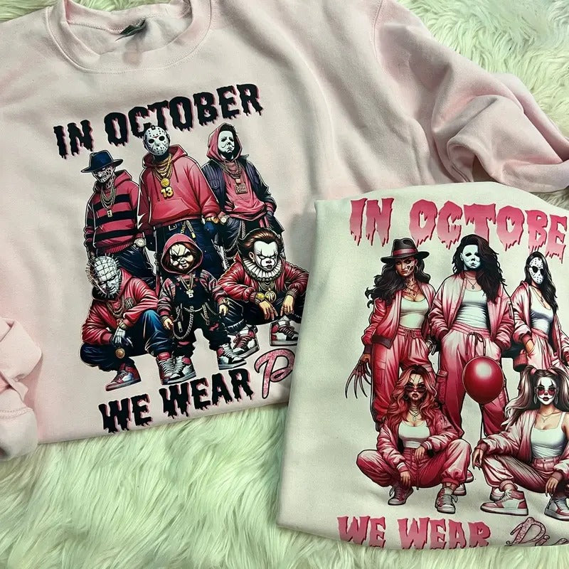 October pink sweater T-Shirts, Hoodie, Sweatshirt | DripVista.com