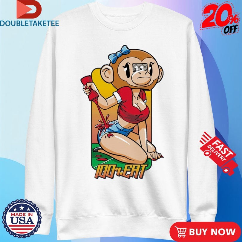 Official 100 Percent Eat Monkey Hookup Shirts