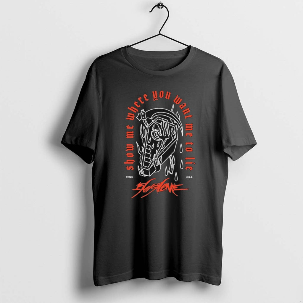Official 156 Silence Show Me Where You Want Me To Lie Penn Usa Grim Reaper T-Shirts, Hoodie, Sweatshirt | DripVista.com